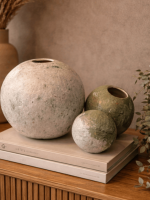 3 vases papier recyclé, objets d'art les pépites du tiroir