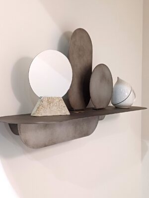 Miroir de table en papier recyclé