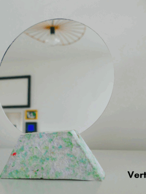Miroir de table en papier recyclé