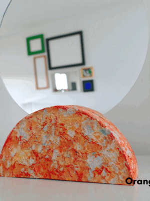 Miroir sur pied en papier recyclé