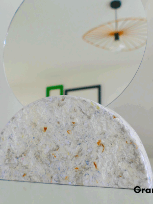 Miroir de Table en papier recyclé